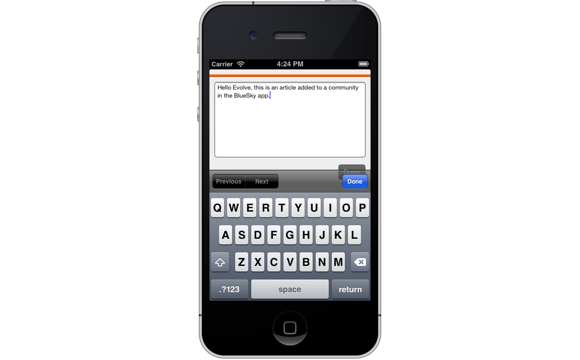 BlueSky add article text