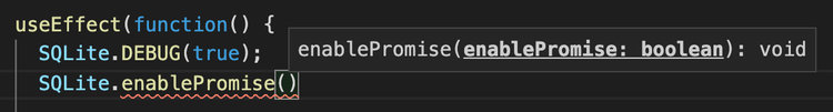 TypeScript Intellisense in action